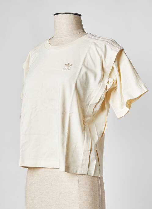 T-shirt beige ADIDAS pour femme