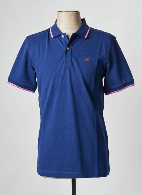 Polo bleu SCOTCH & SODA pour homme