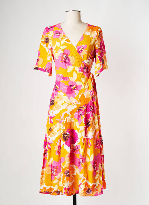 Robe mi-longue jaune Y.A.S pour femme