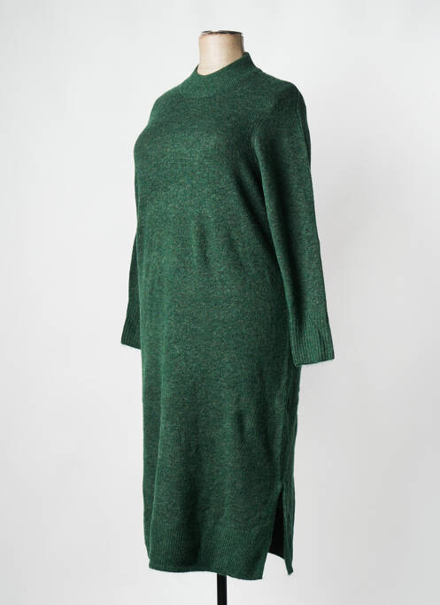 Robe mi-longue vert EVOKED VILA pour femme