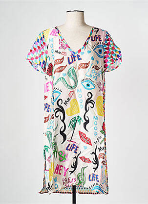 Robe courte blanc SACK'S femme