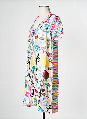 Robe courte blanc SACK'S femme