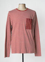 T-shirt rouge OLOW pour homme seconde vue