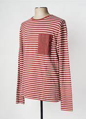 T-shirt rouge OLOW pour homme seconde vue