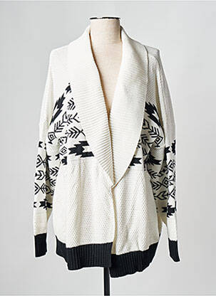 Gilet manches longues blanc PARISIENNE ET ALORS femme