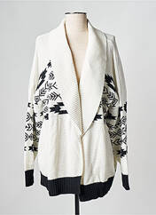 Gilet manches longues blanc PARISIENNE ET ALORS pour femme seconde vue