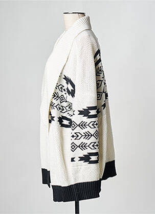 Gilet manches longues blanc PARISIENNE ET ALORS femme