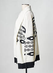 Gilet manches longues blanc PARISIENNE ET ALORS pour femme seconde vue