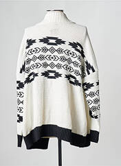 Gilet manches longues blanc PARISIENNE ET ALORS pour femme seconde vue