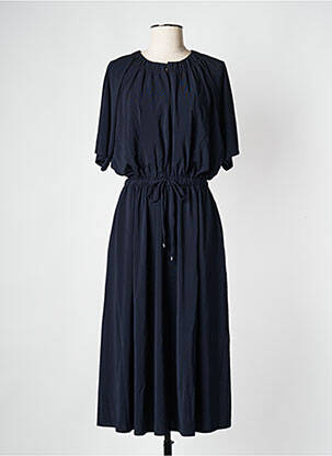 Robe mi-longue bleu MAX MARA femme