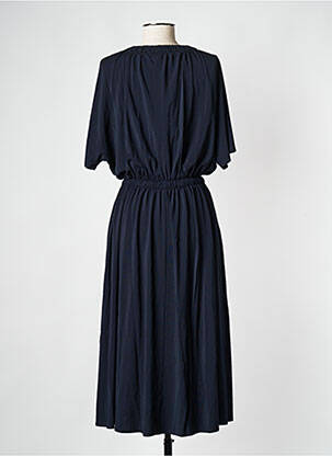 Robe mi-longue bleu MAX MARA femme