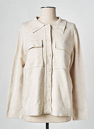 Gilet manches longues beige VILA femme