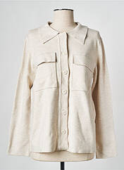 Gilet manches longues beige VILA pour femme seconde vue