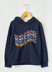 Sweat-shirt à capuche bleu ONLY pour fille seconde vue