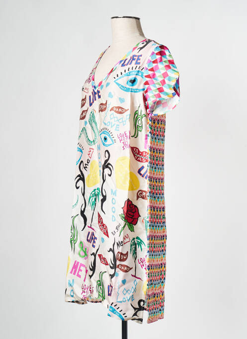 Robe courte blanc SAK'S pour femme