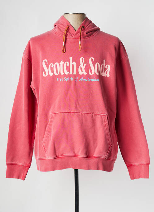 Sweat-shirt orange SCOTCH & SODA pour homme