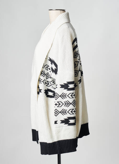 Gilet manches longues blanc PARISIENNE ET ALORS pour femme