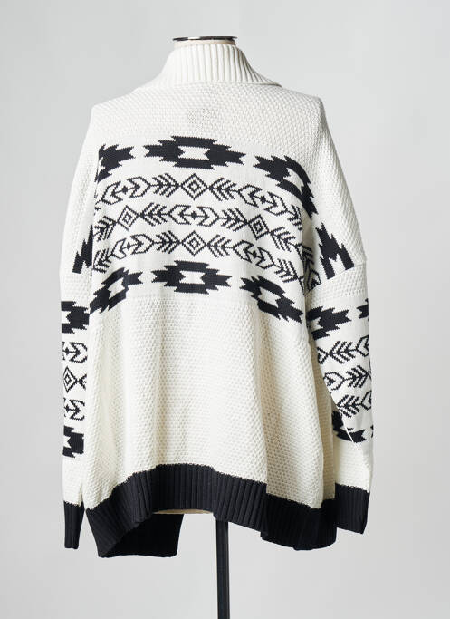 Gilet manches longues blanc PARISIENNE ET ALORS pour femme