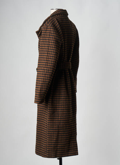 Manteau long marron OBJECT pour femme