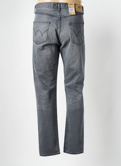 Jeans coupe droite gris EDWIN pour homme
