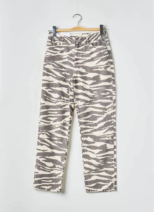 Jeans coupe droite beige VILA pour femme