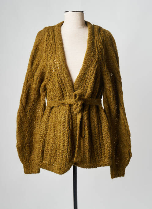 Gilet manches longues vert LOUISE MISHA pour femme