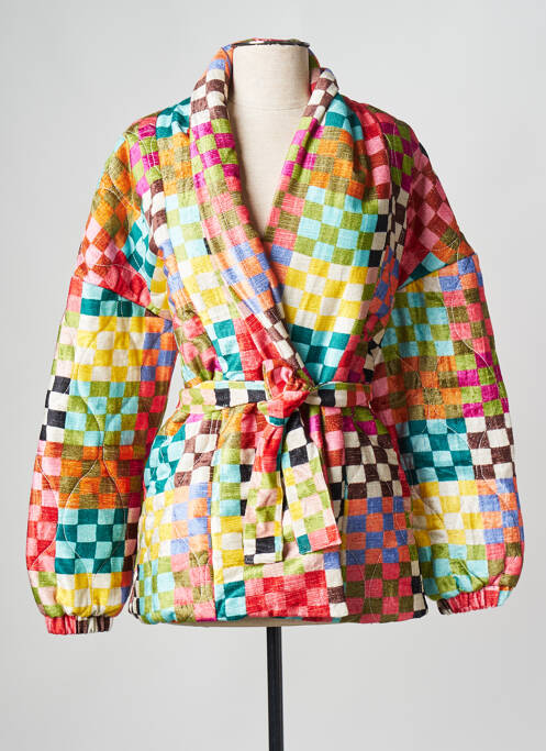 Manteau court jaune SAK'S pour femme