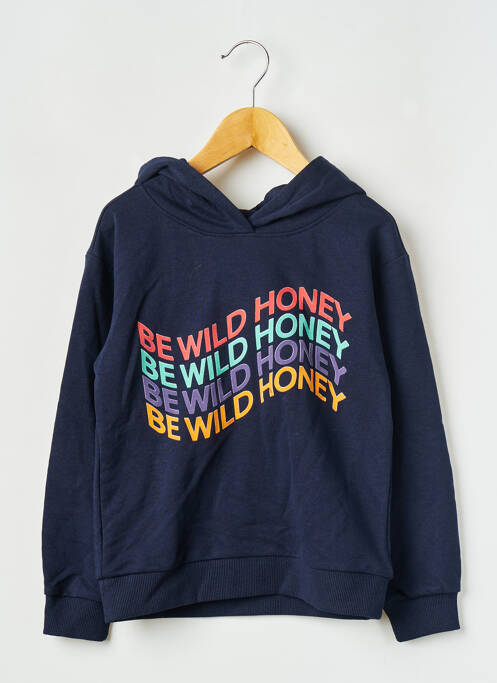 Sweat-shirt à capuche bleu ONLY pour fille