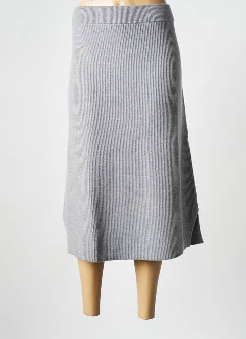 Jupe mi-longue gris MAX MARA pour femme