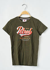 T-shirt vert PETROL INDUSTRIES pour garçon seconde vue