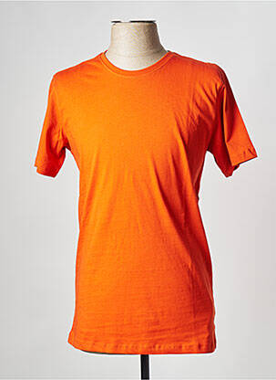 T-shirt orange KNOWLEDGE COTTON APPAREL pour homme