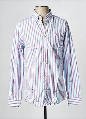 Chemise manches longues bleu SCOTCH & SODA homme