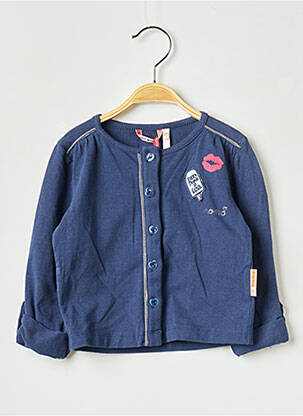 Gilet manches longues bleu NONO pour fille