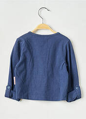 Gilet manches longues bleu NONO pour fille seconde vue