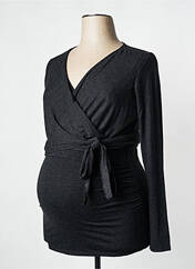 T-shirt / Top maternité gris NOPPIES pour femme seconde vue