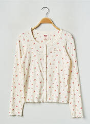 Gilet manches longues blanc LEVIS pour fille seconde vue