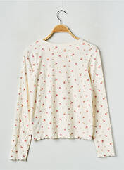 Gilet manches longues blanc LEVIS pour fille seconde vue