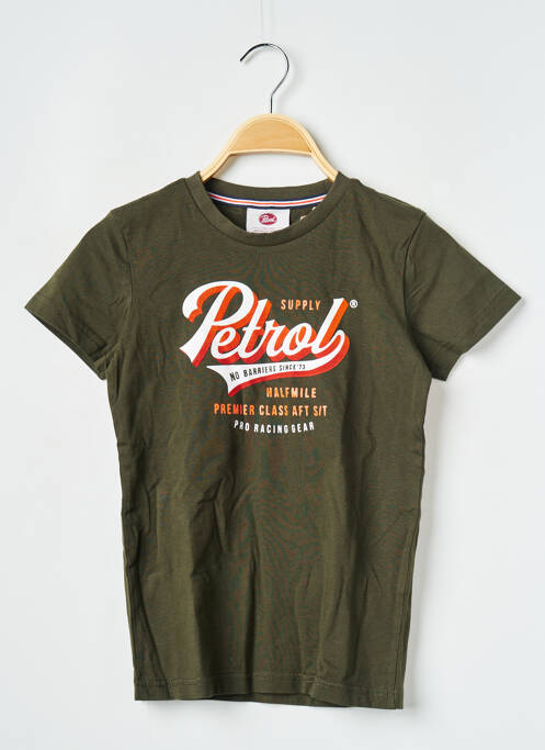 T-shirt vert PETROL INDUSTRIES pour garçon