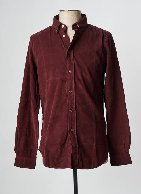 Chemise manches longues rouge PAUL SMITH pour homme