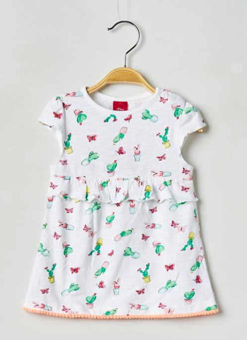 Robe mi-longue blanc S.OLIVER pour enfant