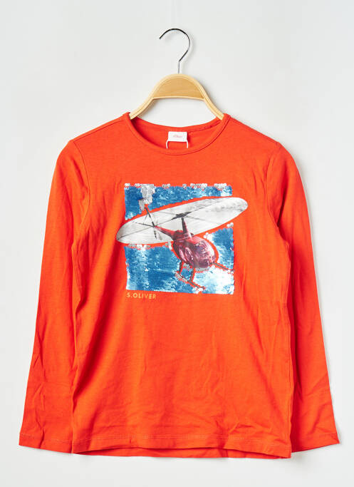T-shirt orange S.OLIVER pour garçon