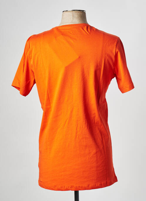 T-shirt orange KNOWLEDGE COTTON APPAREL pour homme