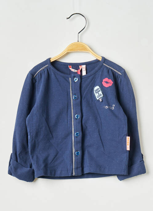 Gilet manches longues bleu NONO pour fille