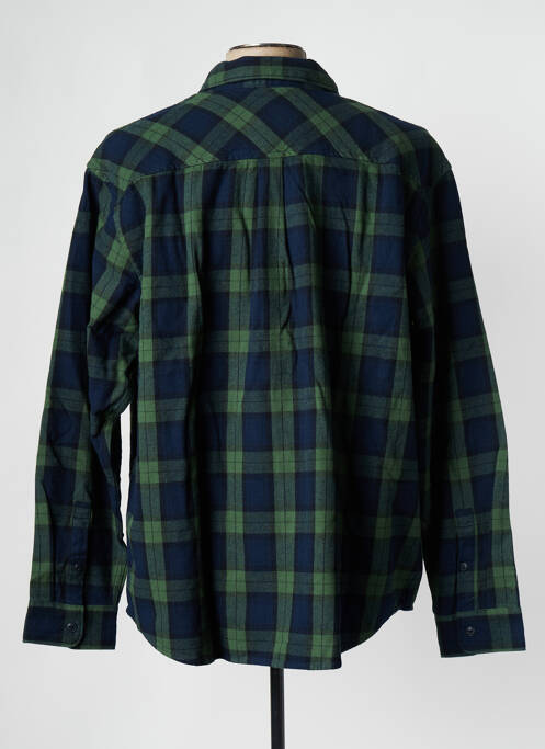 Chemise manches longues bleu DOCKERS pour homme