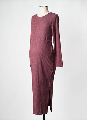 Robe maternité violet MAMA LICIOUS femme