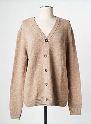 Gilet manches longues beige KNOWLEDGE COTTON APPAREL homme