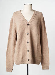 Gilet manches longues beige KNOWLEDGE COTTON APPAREL homme