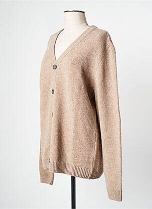 Gilet manches longues beige KNOWLEDGE COTTON APPAREL homme