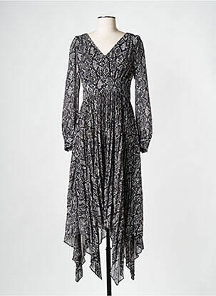 Robe mi-longue noir MICHAEL KORS femme