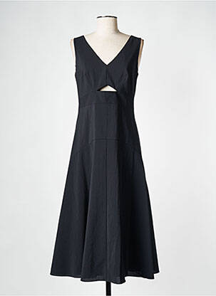 Robe mi-longue noir THEORY femme